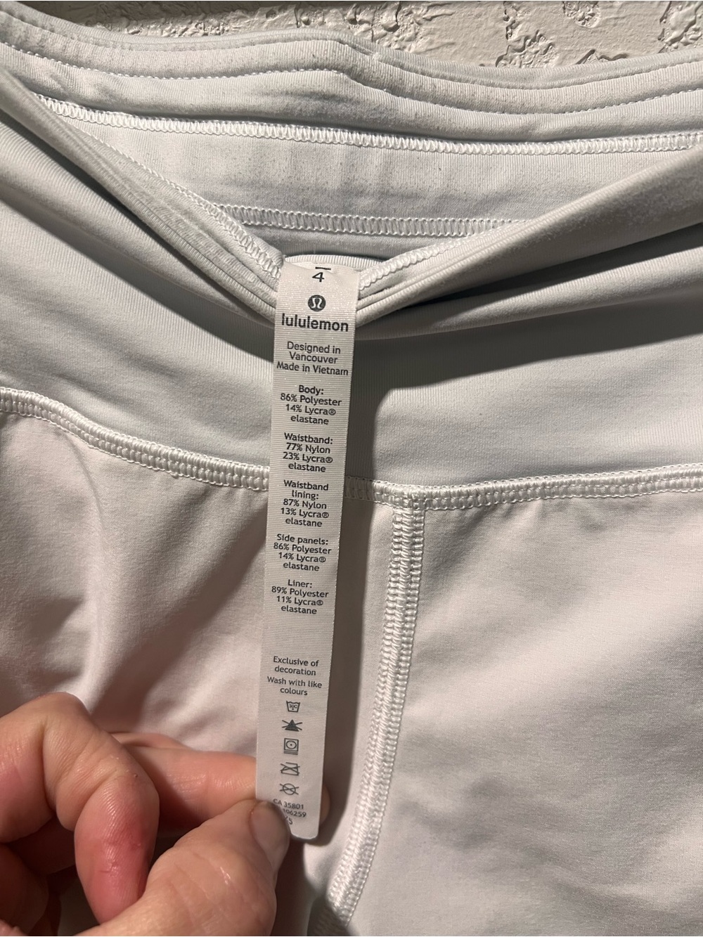 lululemon athletica Cream Performance High-Waist Athletic Shorts - Picture 3 of 3